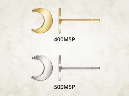 Moon Post Earrings
