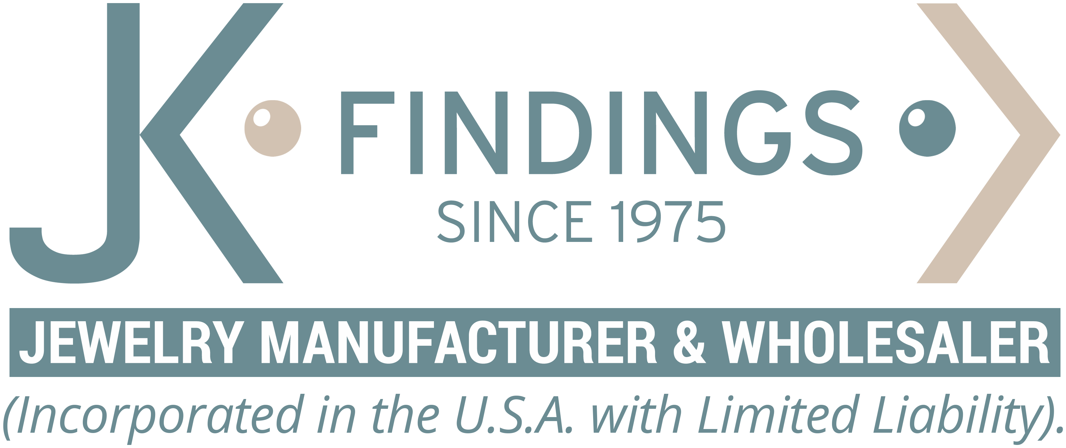 JK Findings Teal Logo for the Website (Jewelry Manufacturer and Wholesaler)